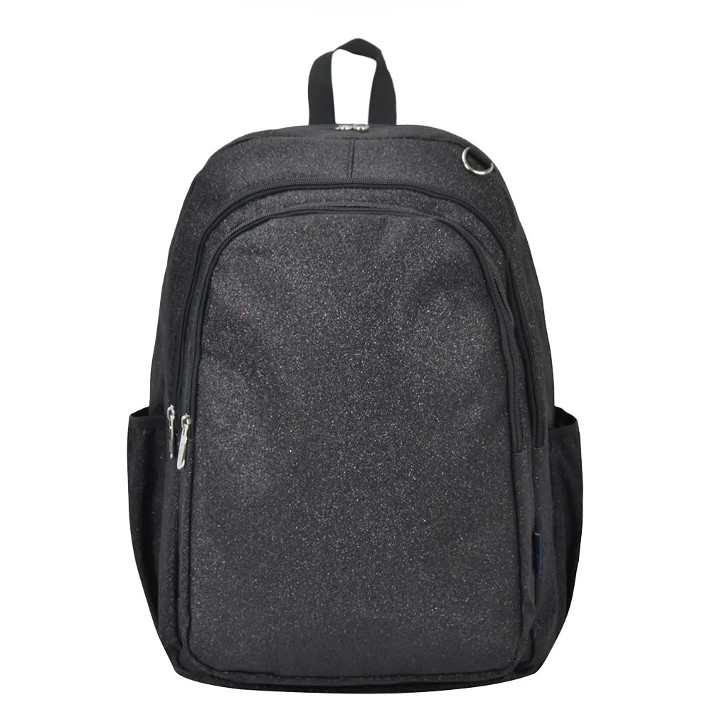 Black NGIL Premium Large Glitter Canvas Backpack