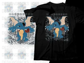 Blue Charizard Graphic Stylish Png Digital Download