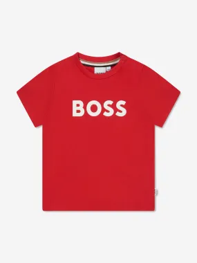 BOSS Baby Boys Logo T-Shirt In Red