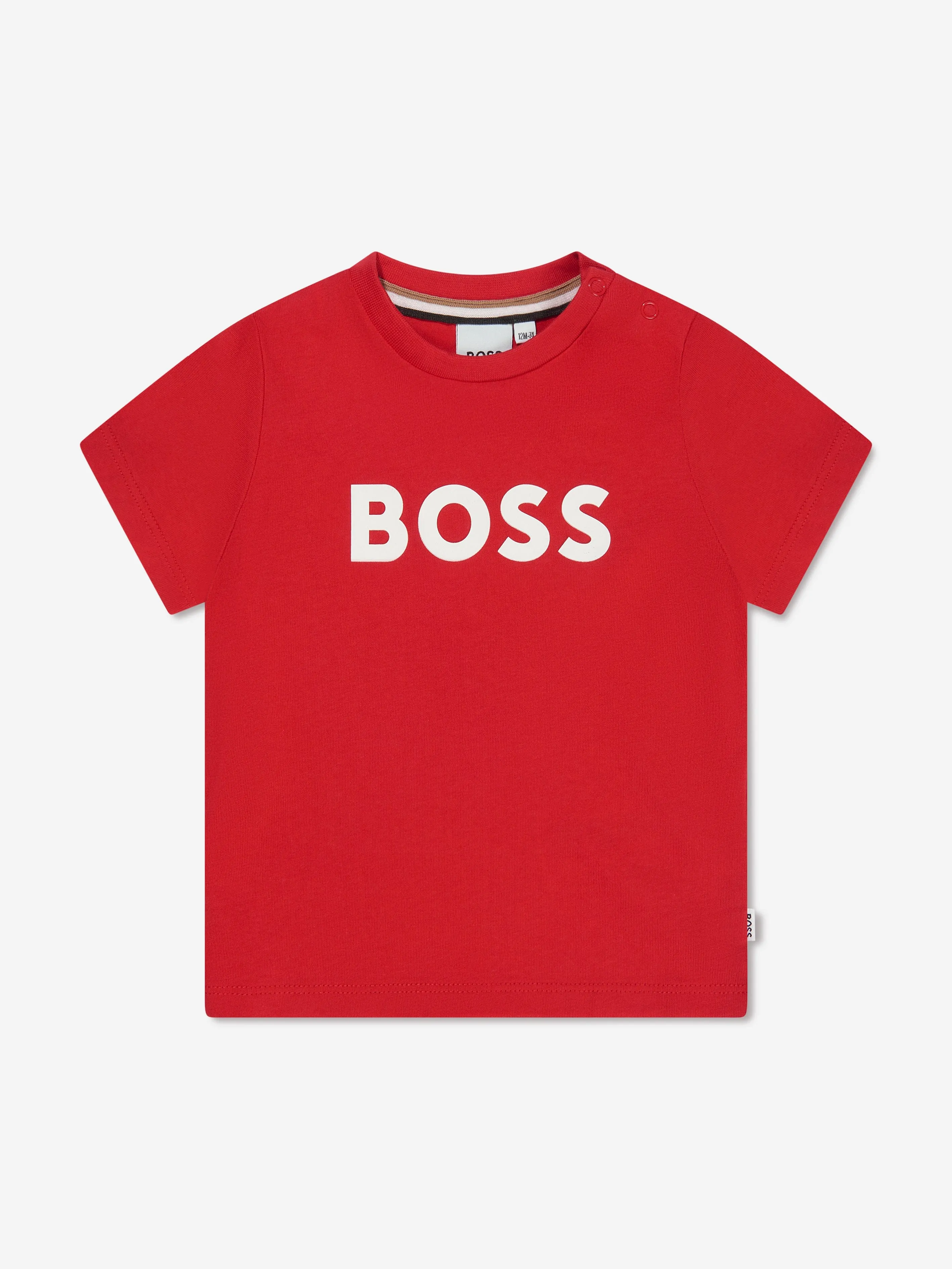 BOSS Baby Boys Logo T-Shirt In Red