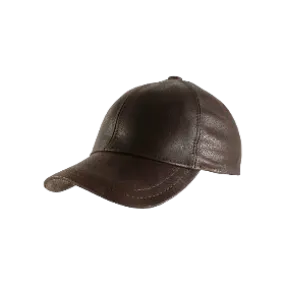 Brown Leather Men's Caps 100% Genuine Leather Baseball Unisex Cap