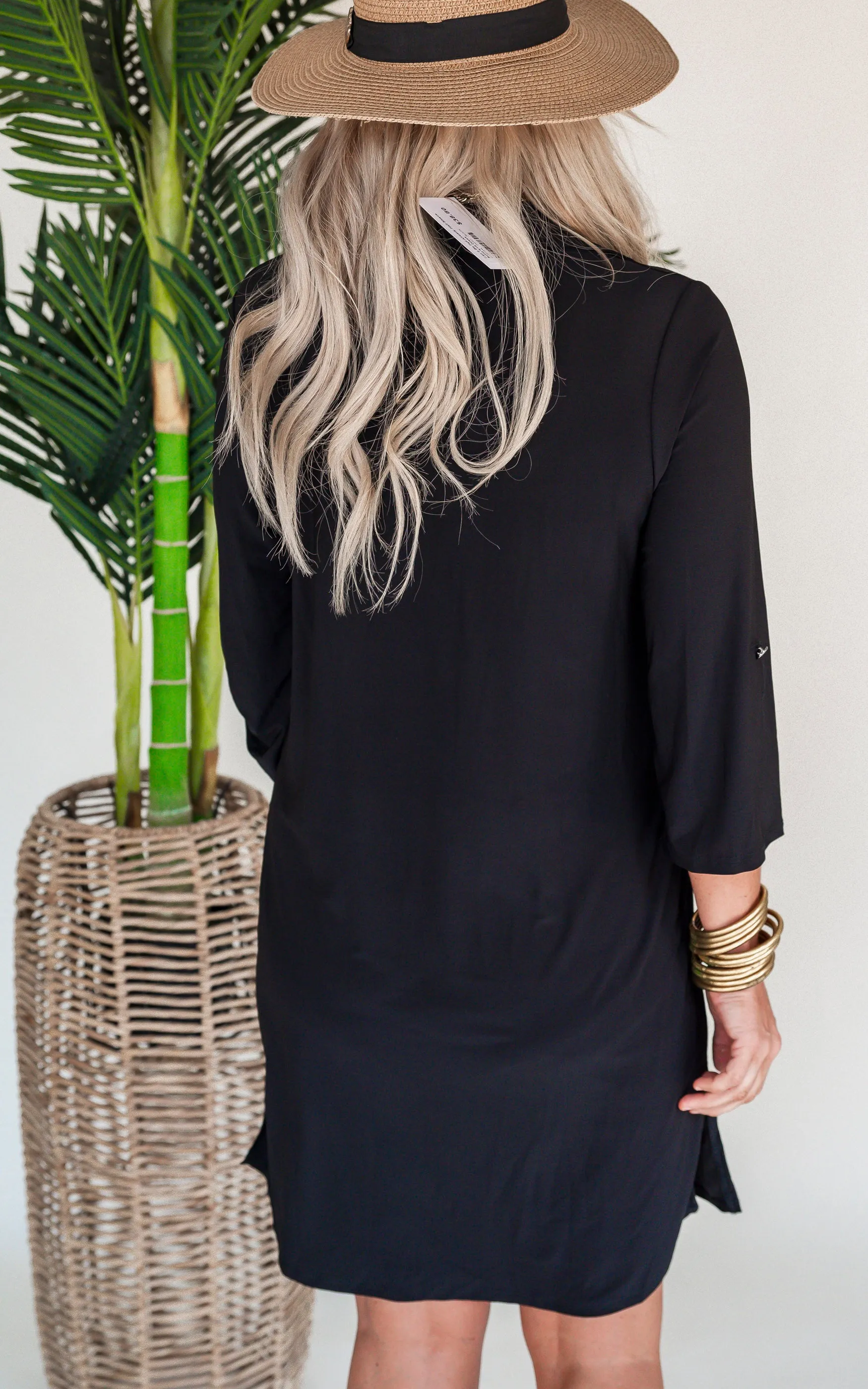 Can it Be Fall Already Half Sleeve Solid Knit Dress - Final Sale