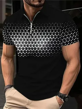 Casual  Zipper Polo