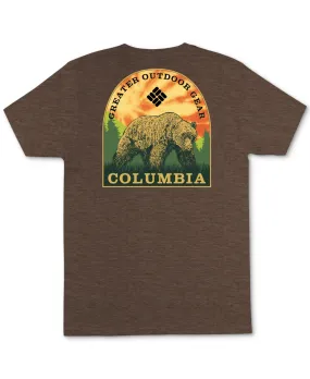 Columbia T-Shirt Sportswear Mens Julien Jersey Graphic Crewneck, Brown, Size M