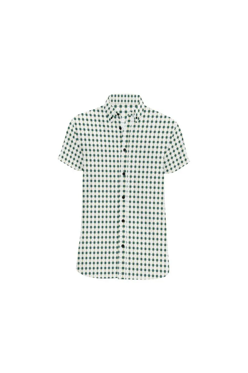 Euclid Men's All Over Print Short Sleeve Shirt