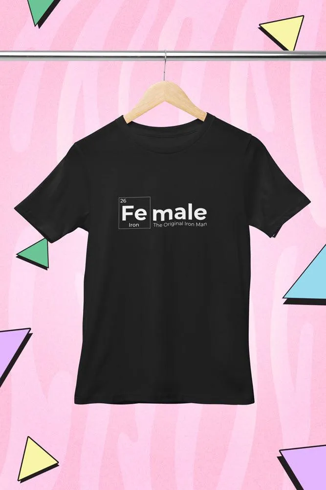 Fe-Male - Unisex Oversized Cotton Graphic Printed T-Shirt