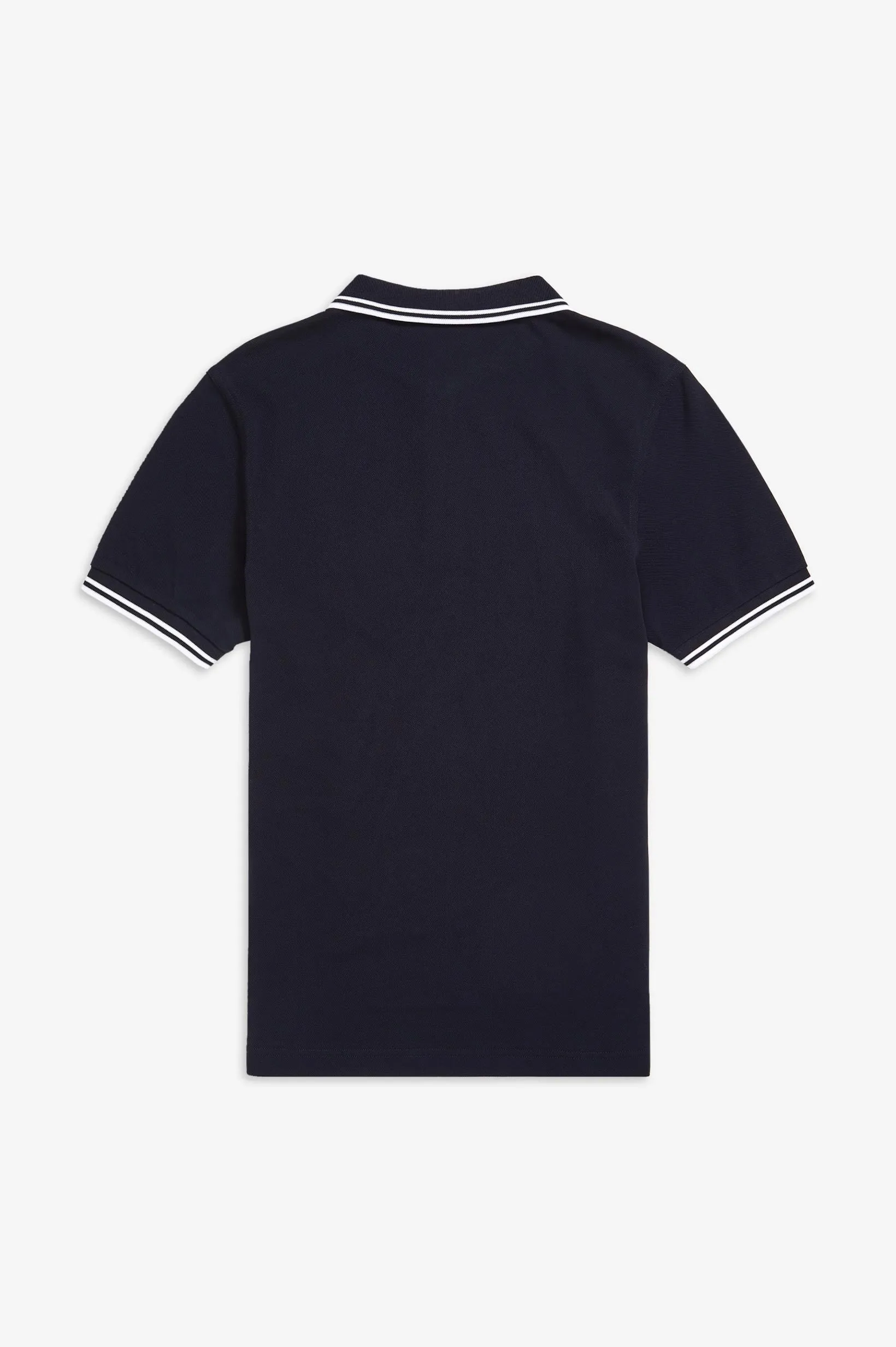 Fred Perry Navy Polo with White Twin Tipping