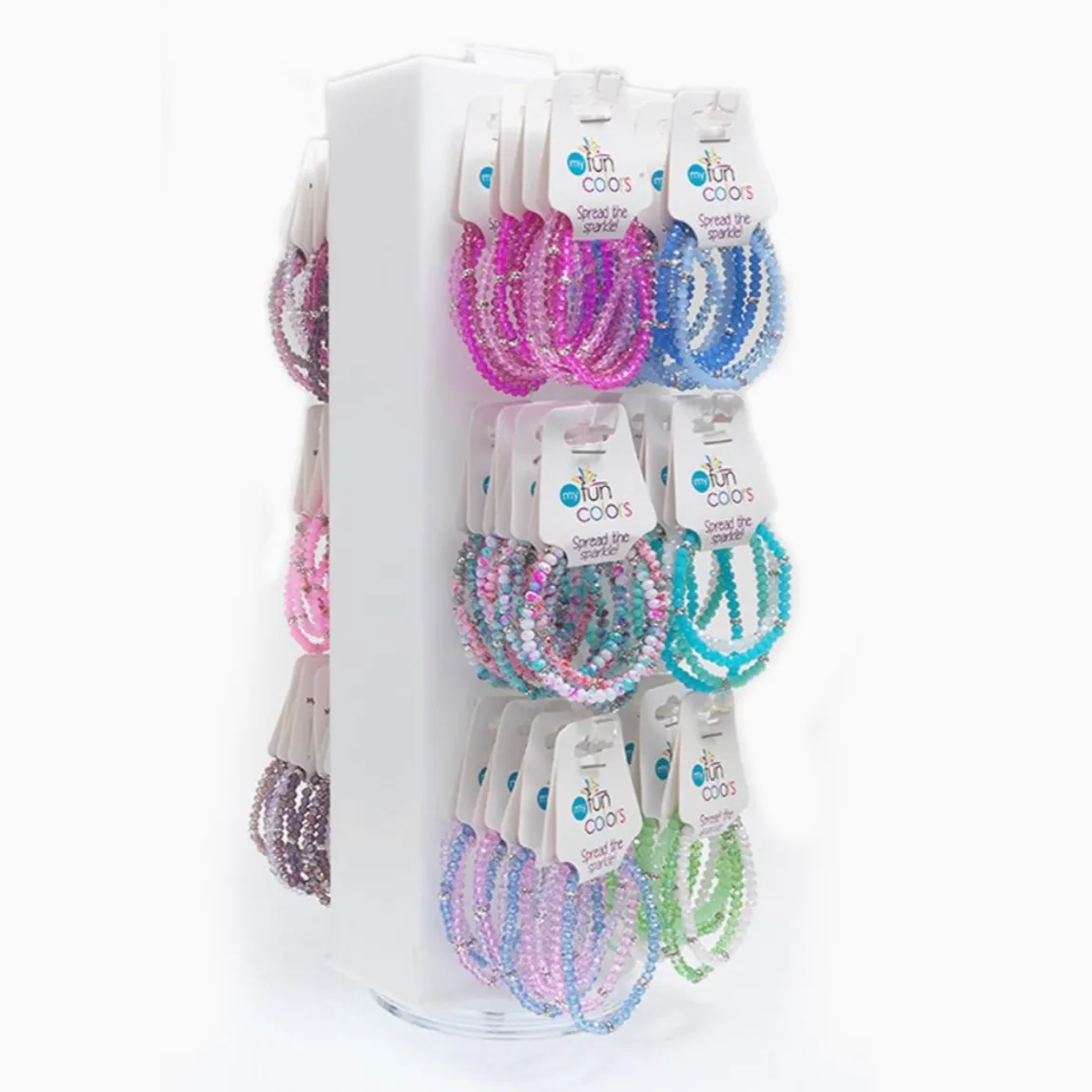 Fun Girls Sparkle Beaded Assortment Bracelet Stacks