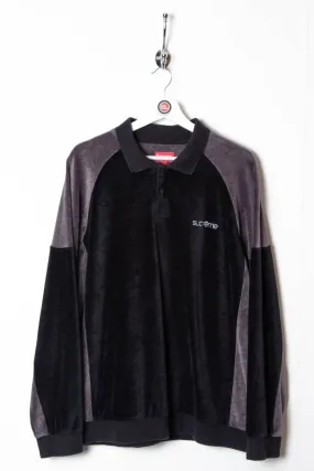 F/W 2022 Supreme Velour Polo Sweatshirt (L)