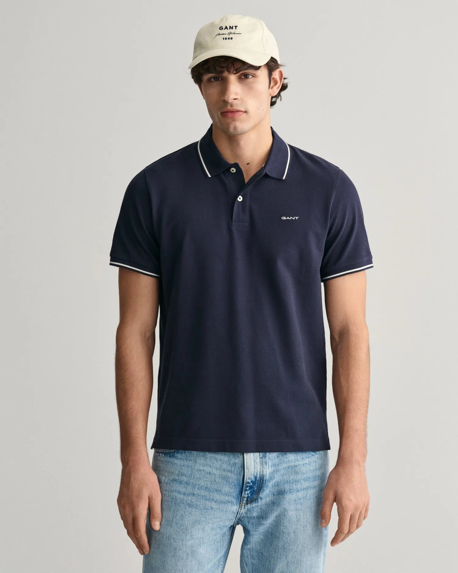 Gant Tipping Short Sleeve Pique Polo