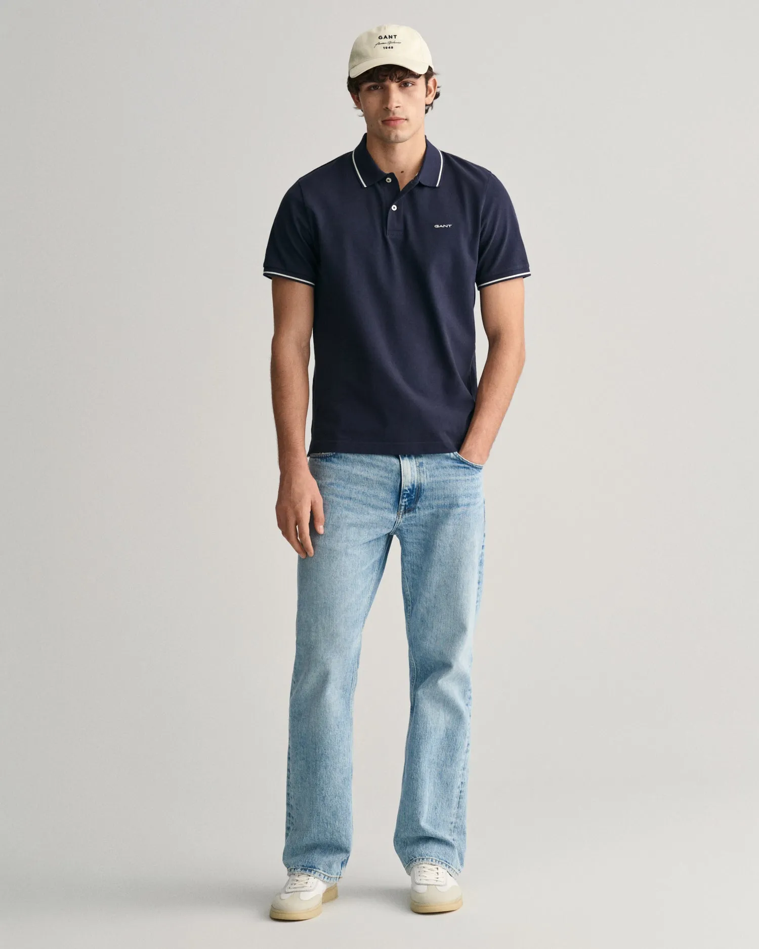 Gant Tipping Short Sleeve Pique Polo