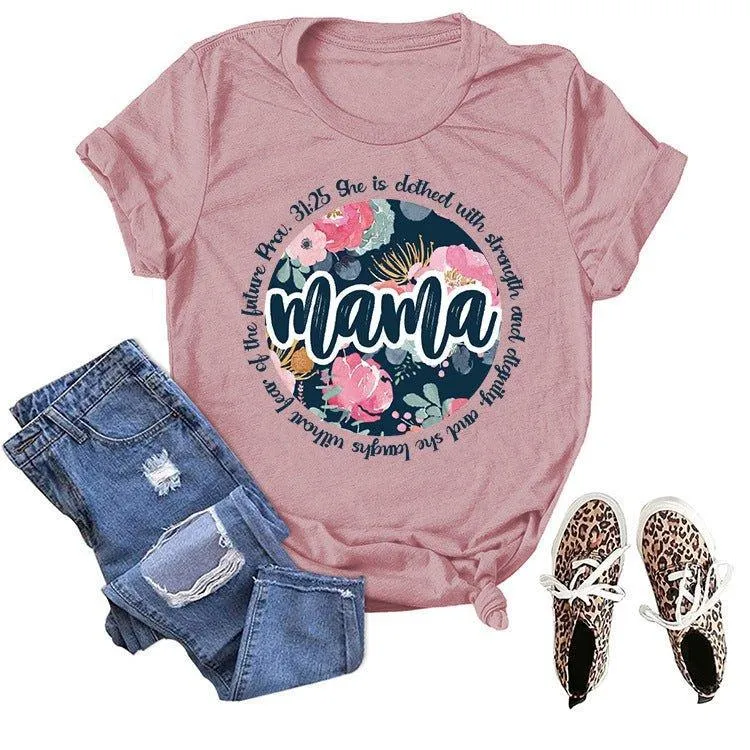 Graphic Tee Mama Scripture Shirts