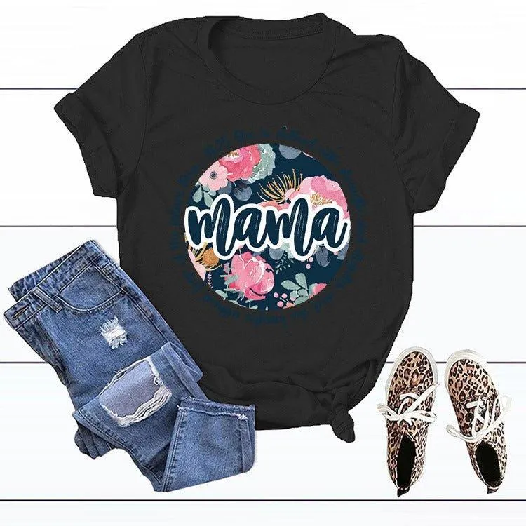 Graphic Tee Mama Scripture Shirts