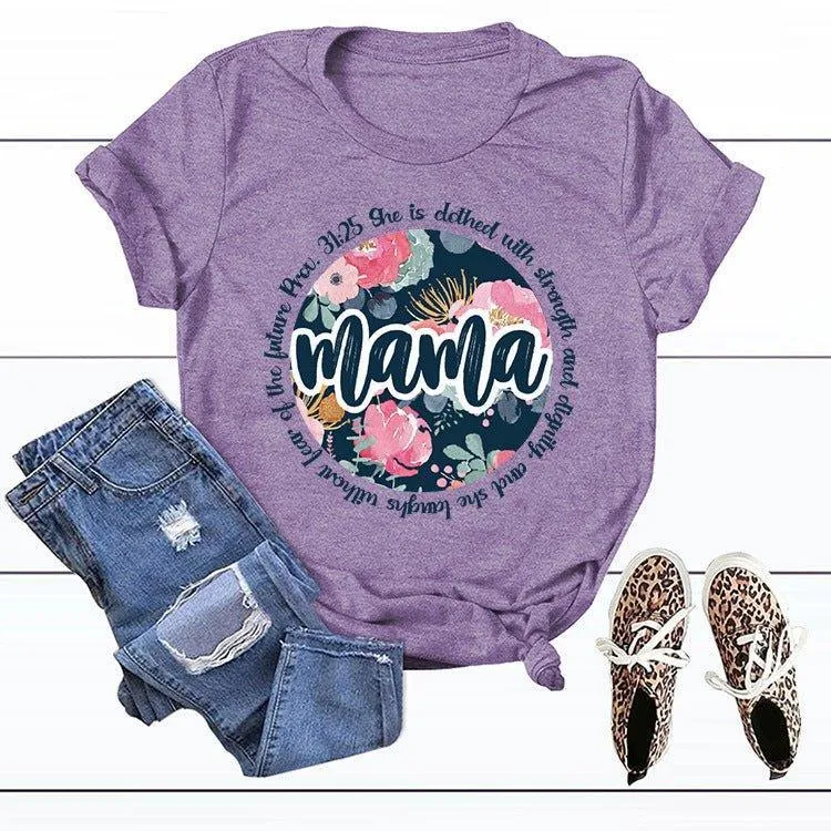 Graphic Tee Mama Scripture Shirts