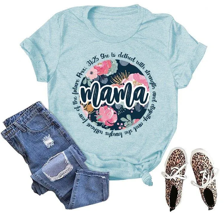 Graphic Tee Mama Scripture Shirts