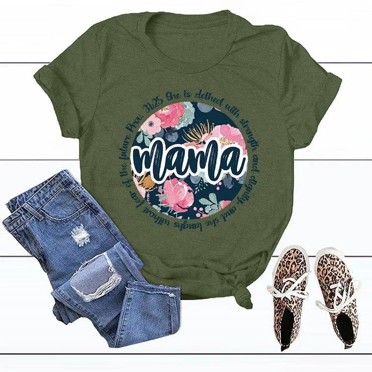 Graphic Tee Mama Scripture Shirts