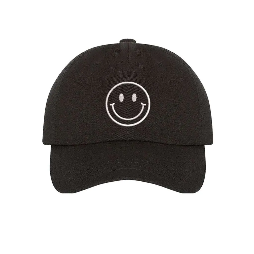 Happy Face Baseball Hat - Positive Vibes Baseball Caps