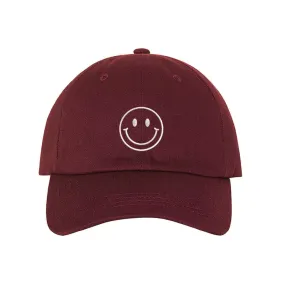 Happy Face Baseball Hat - Positive Vibes Baseball Caps