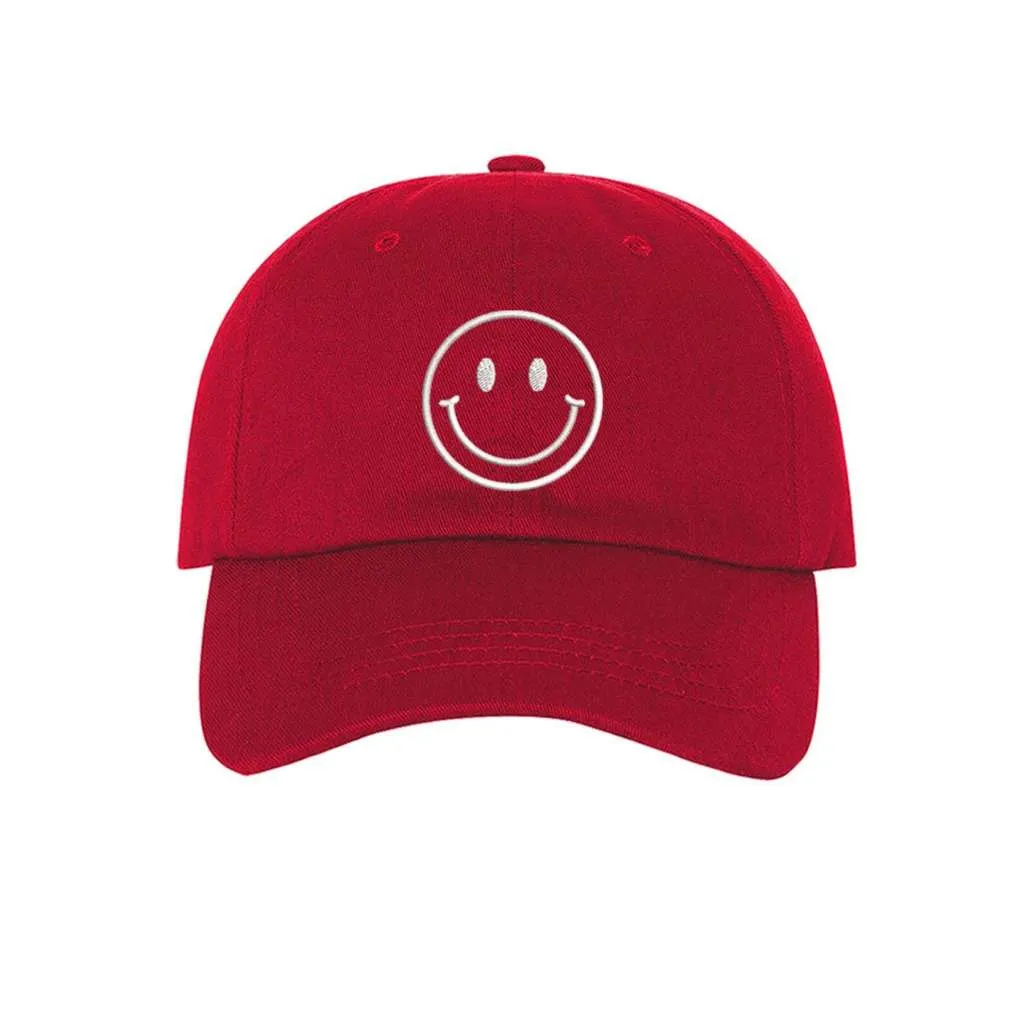 Happy Face Baseball Hat - Positive Vibes Baseball Caps