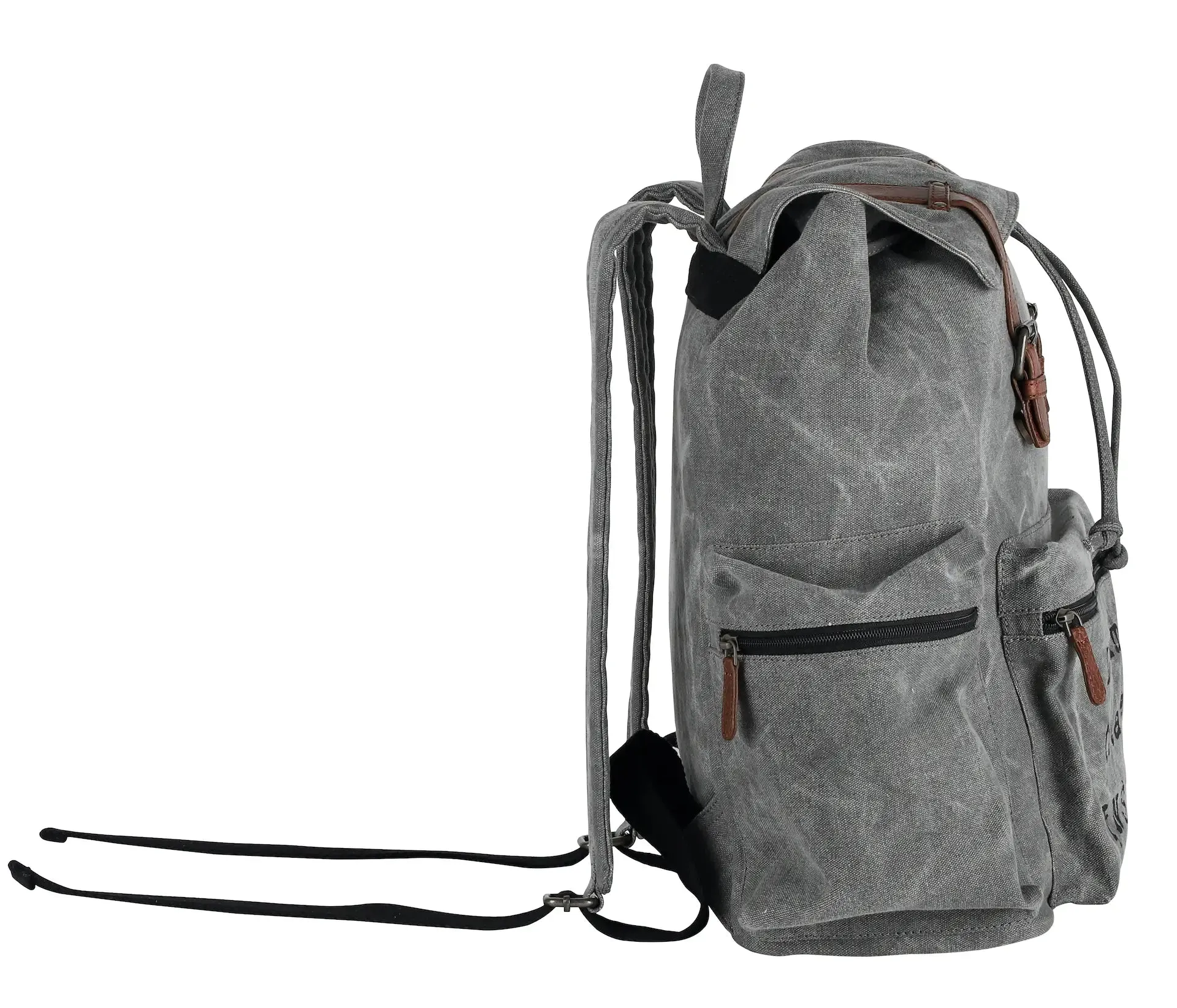 Inspire Canvas Backpack w/Leather Straps