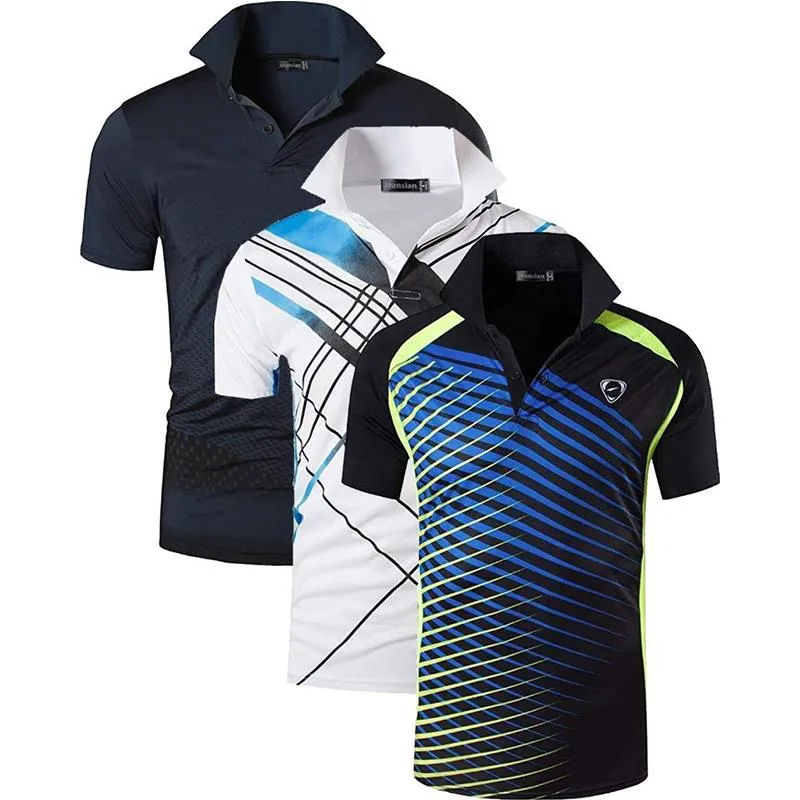 Jeansian 3 Pack Men's Sport Tee Polo Shirts POLOS Polo shirts Golf