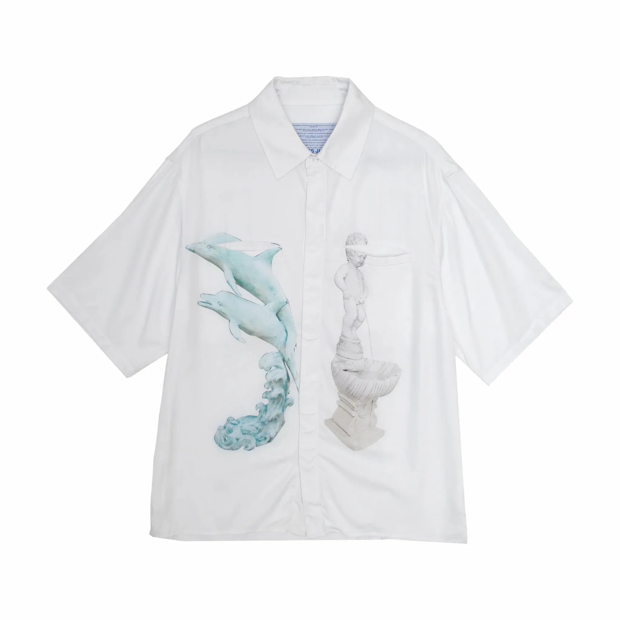 Jungles Ornaments Button Up Shirt (White)