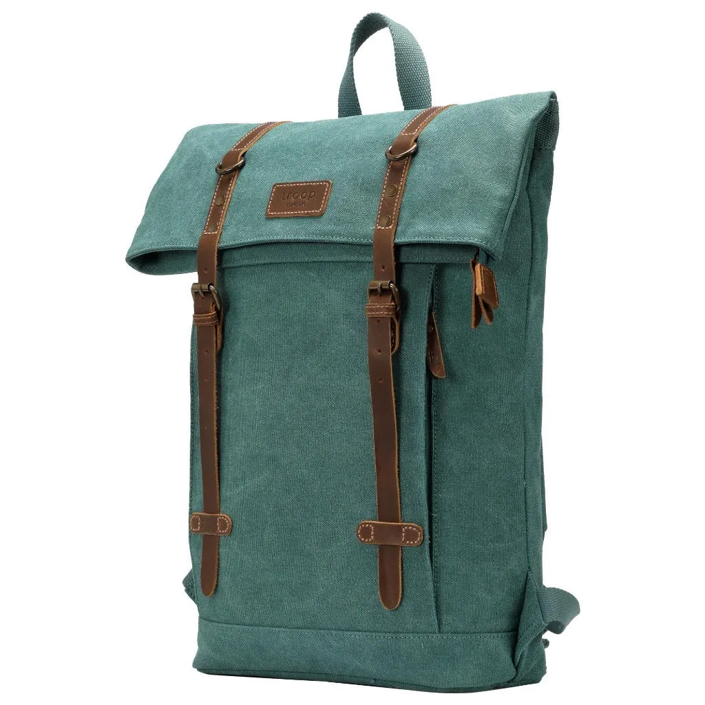 Laptop Backpack - Troop London - Heritage Canvas 15" Smart Casual Daypack