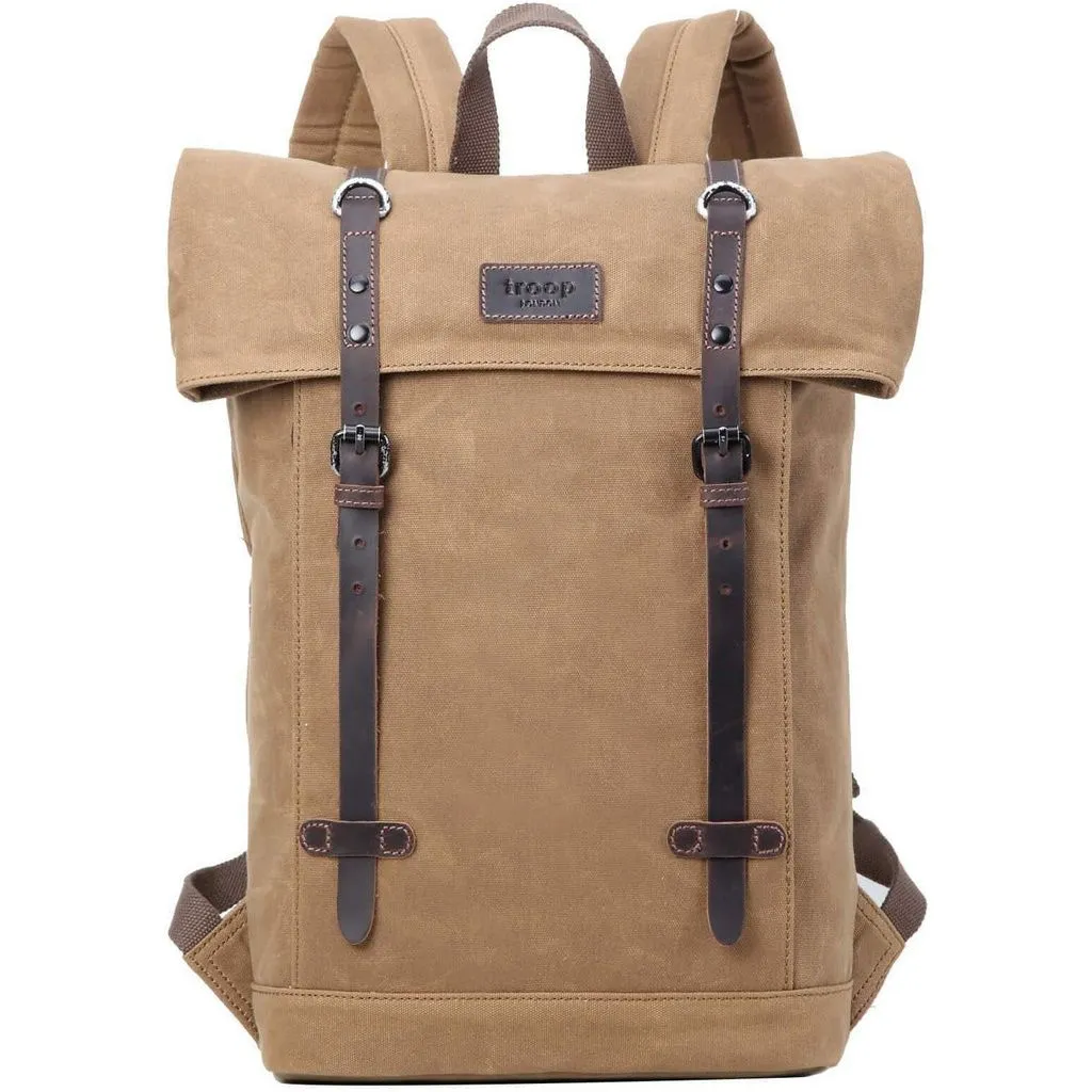 Laptop Backpack - Troop London - Heritage Canvas 15" Smart Casual Daypack