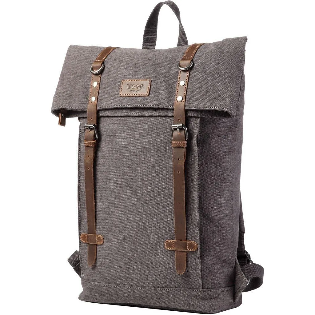 Laptop Backpack - Troop London - Heritage Canvas 15" Smart Casual Daypack