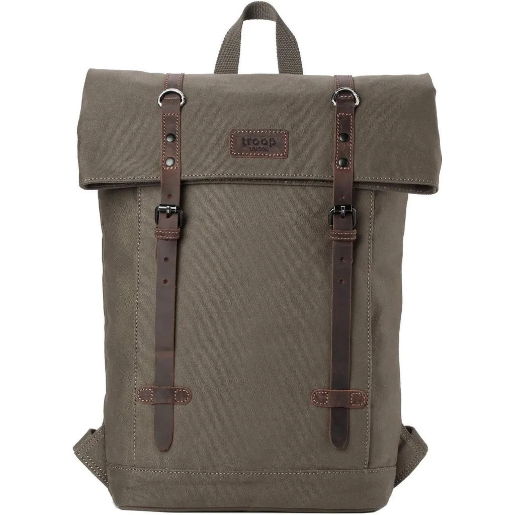 Laptop Backpack - Troop London - Heritage Canvas 15" Smart Casual Daypack