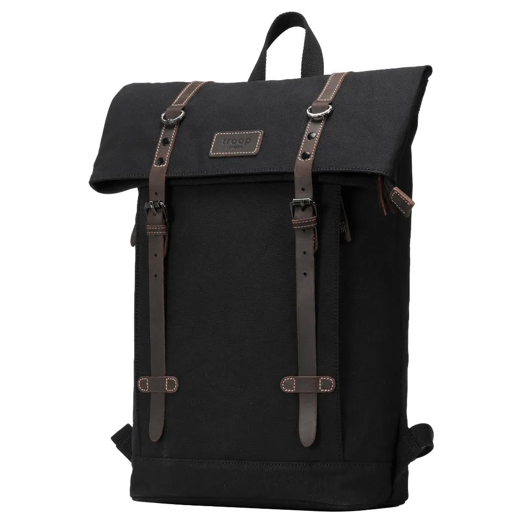 Laptop Backpack - Troop London - Heritage Canvas 15" Smart Casual Daypack