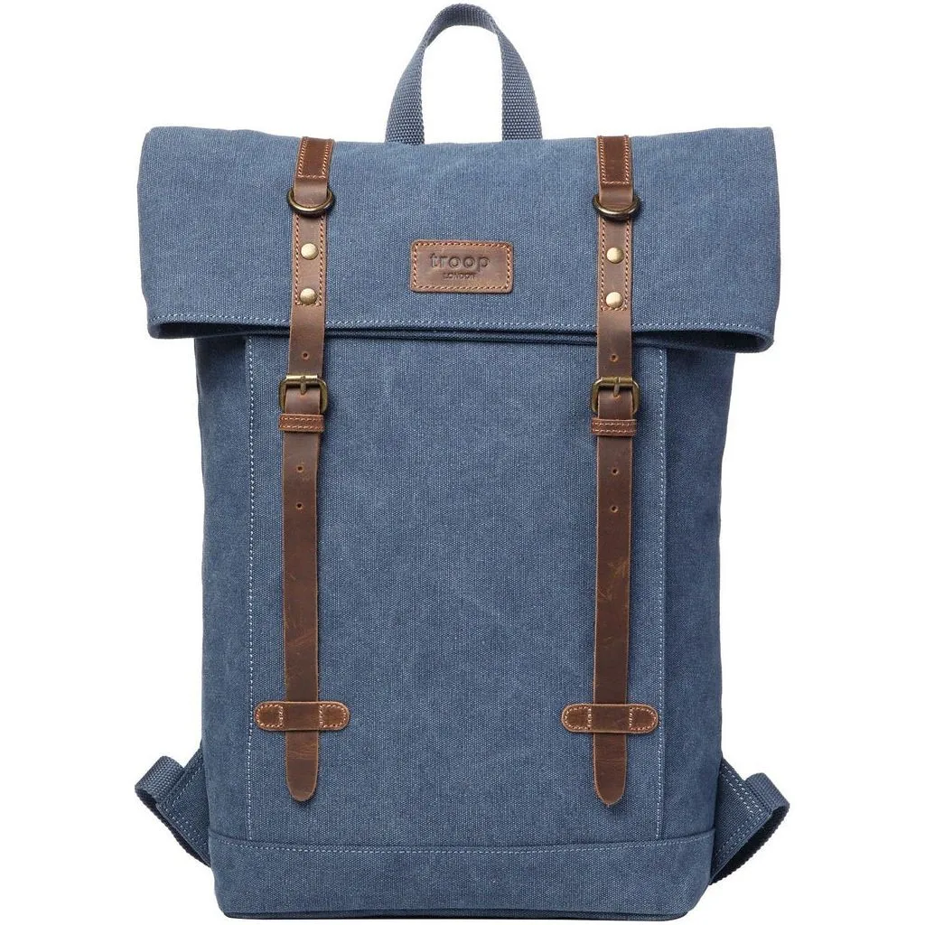 Laptop Backpack - Troop London - Heritage Canvas 15" Smart Casual Daypack