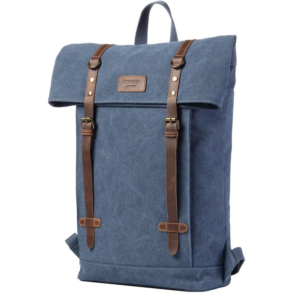 Laptop Backpack - Troop London - Heritage Canvas 15" Smart Casual Daypack