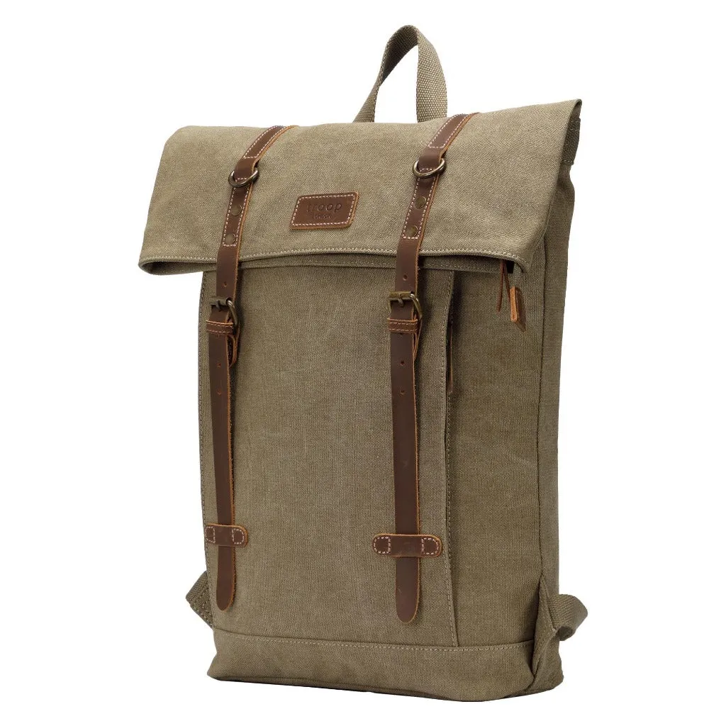 Laptop Backpack - Troop London - Heritage Canvas 15" Smart Casual Daypack