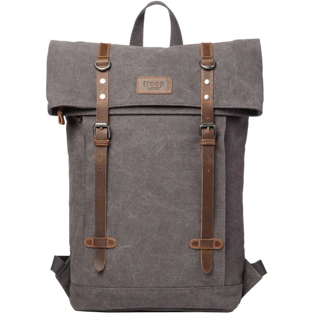 Laptop Backpack - Troop London - Heritage Canvas 15" Smart Casual Daypack