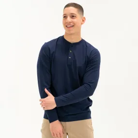 Long Sleeve Stretch Henley