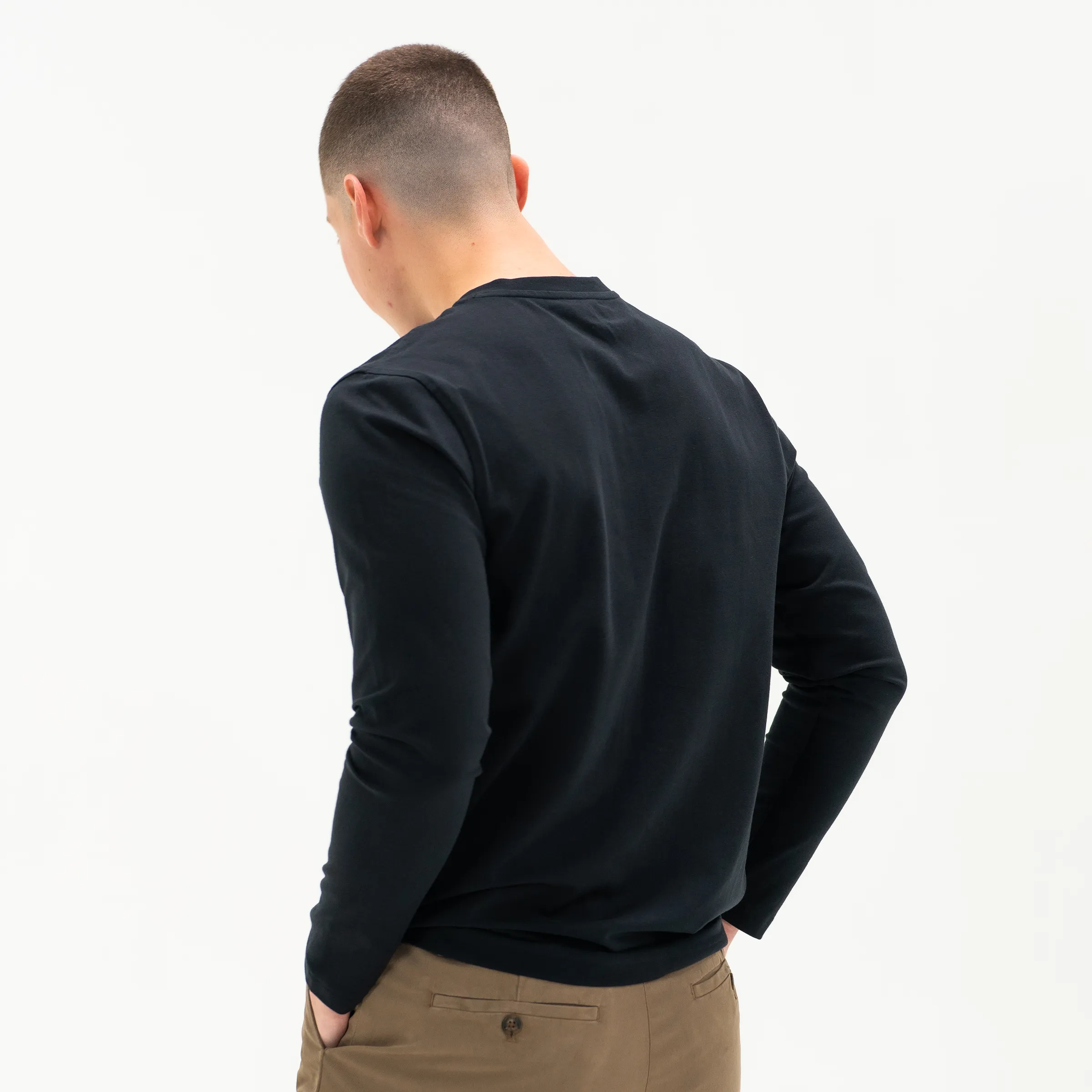 Long Sleeve Stretch Henley