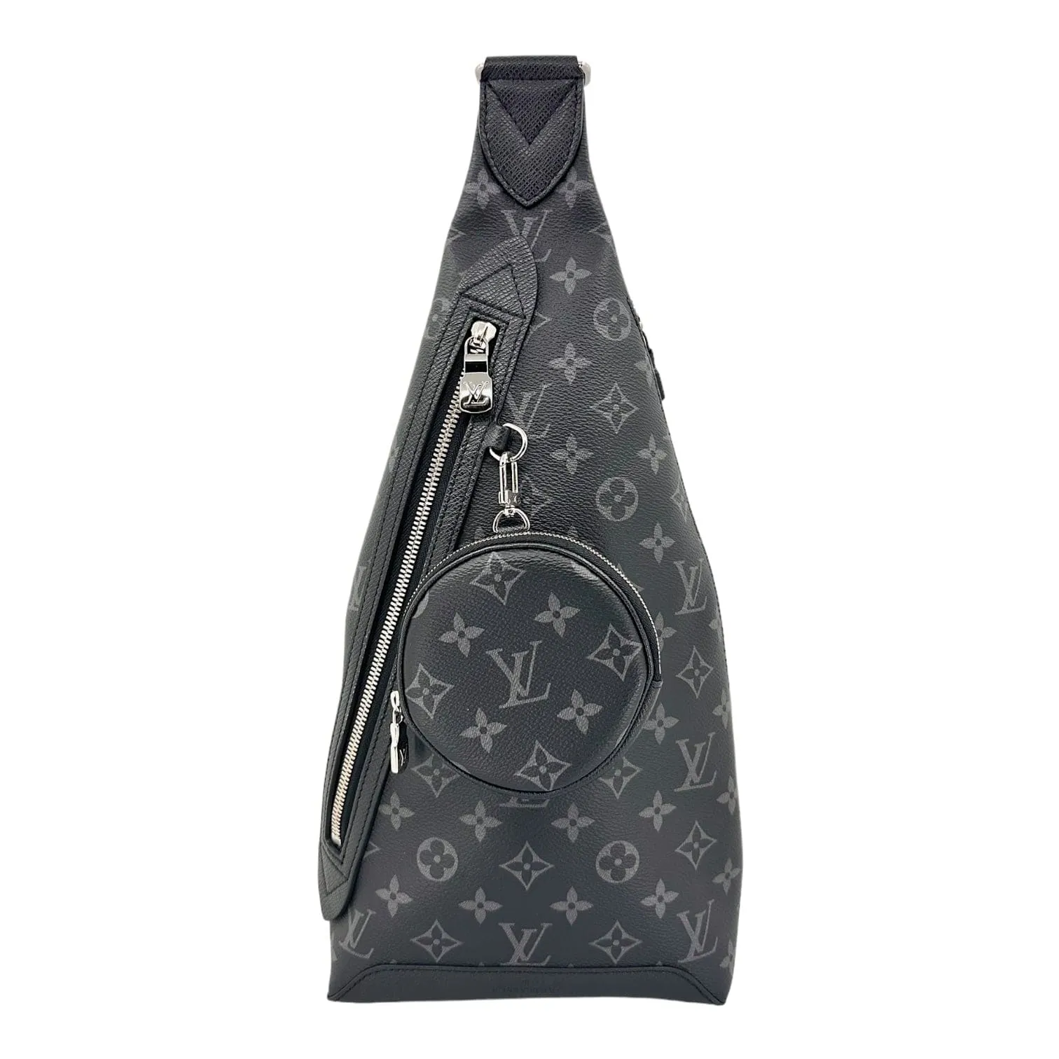 Louis Vuitton Duo Sling Messenger Bag Taigarama Monogram Black