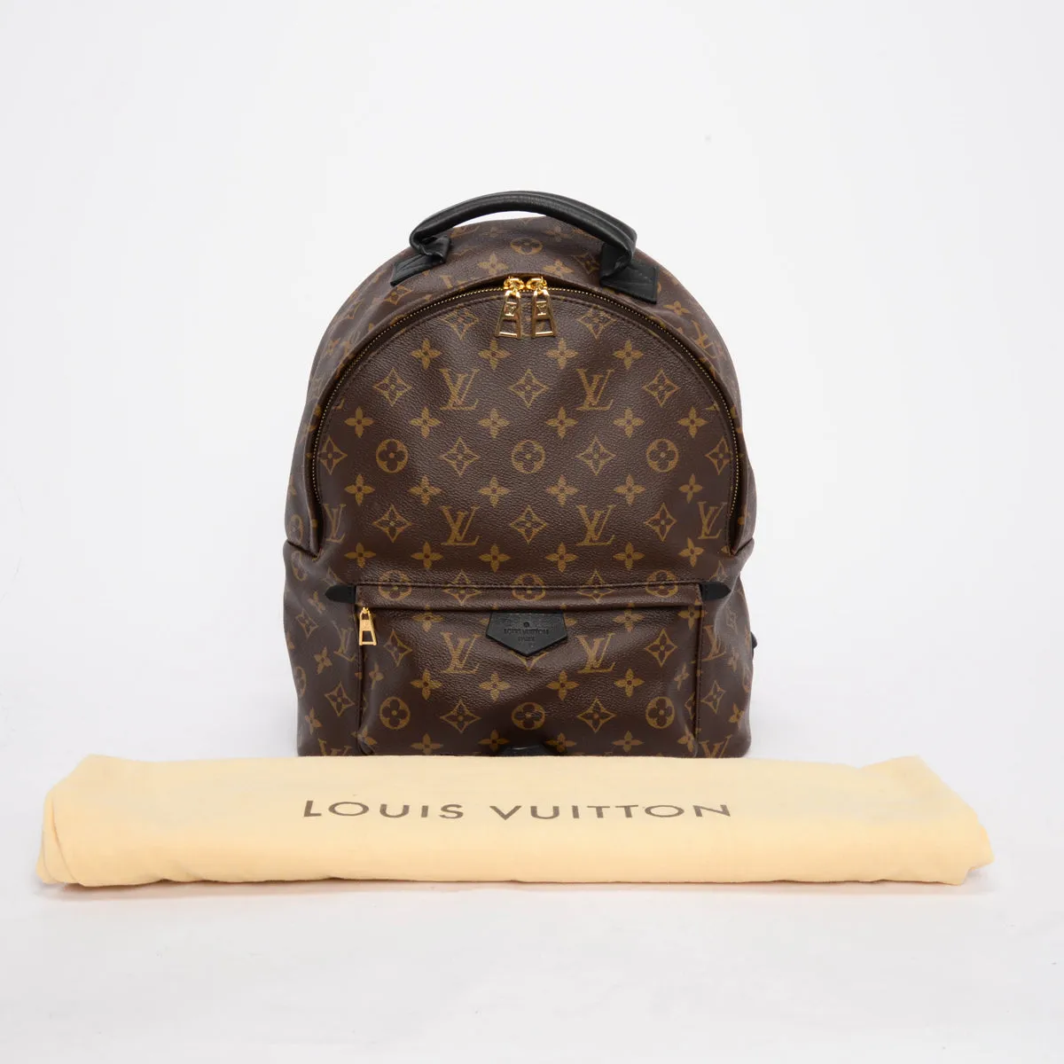 Louis Vuitton Noir Monogram Canvas Palm Springs MM Backpack