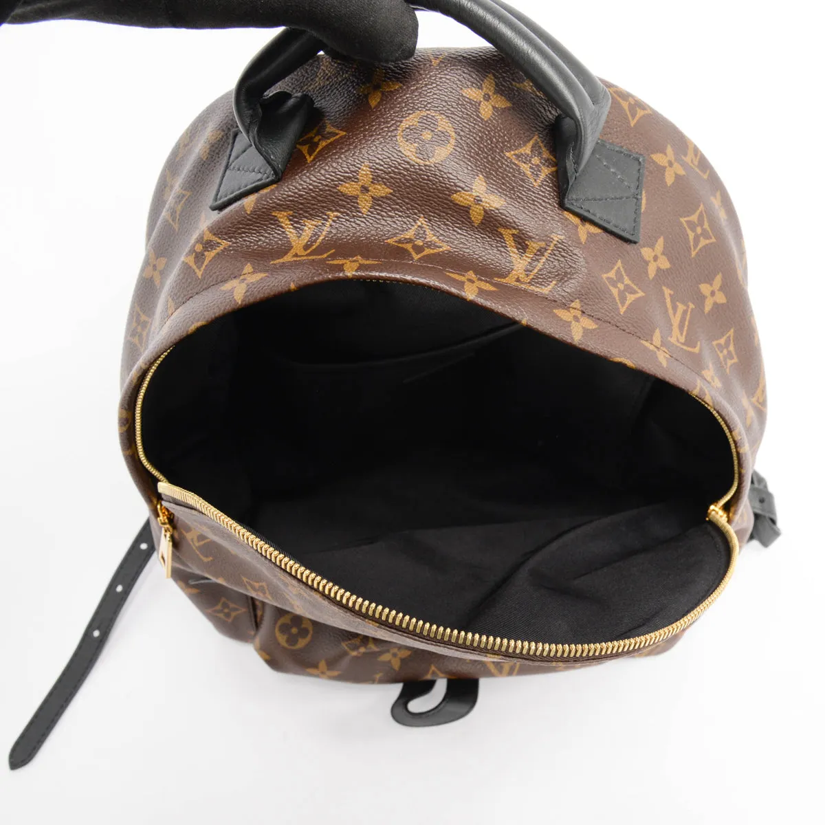 Louis Vuitton Noir Monogram Canvas Palm Springs MM Backpack