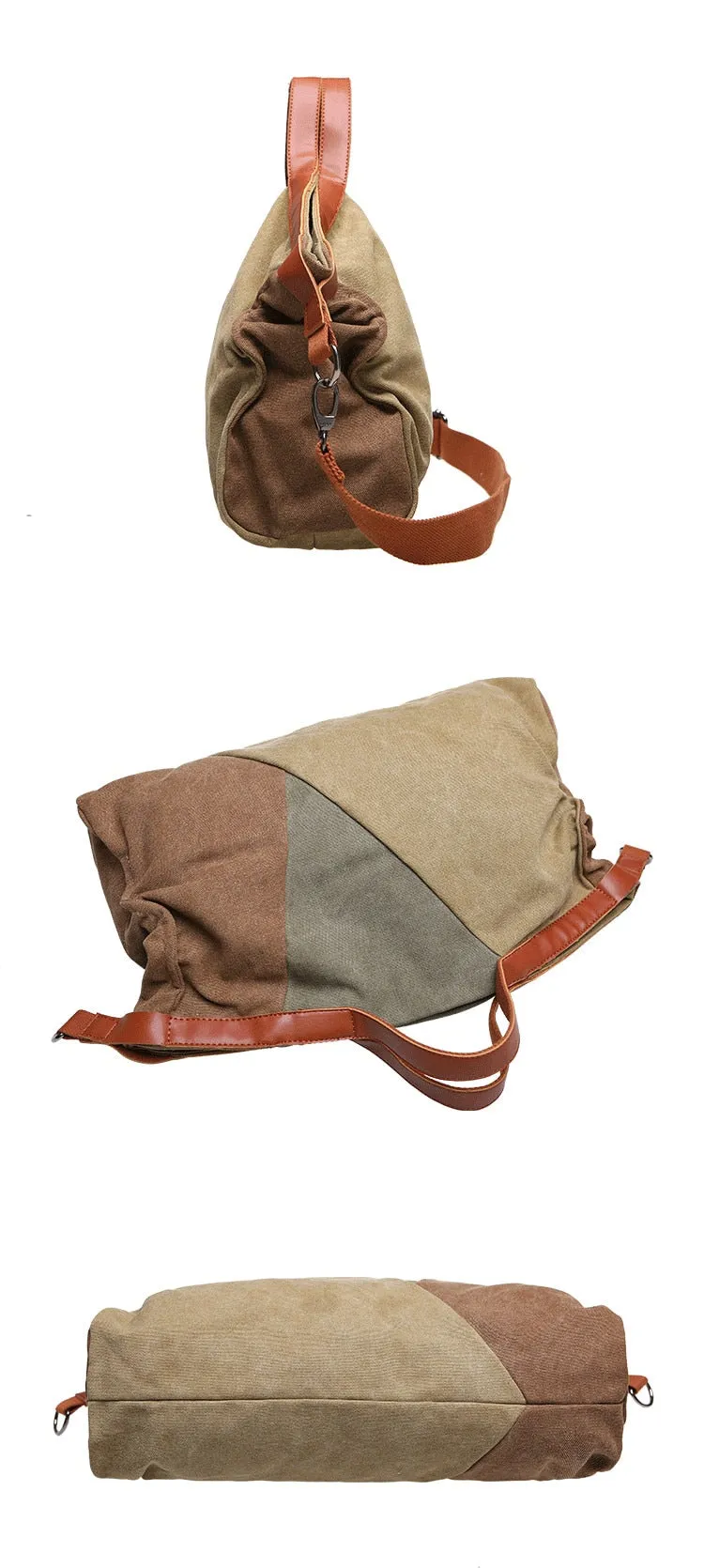 Man Canvas Tote BagHandbag Messenger Bags Vintage