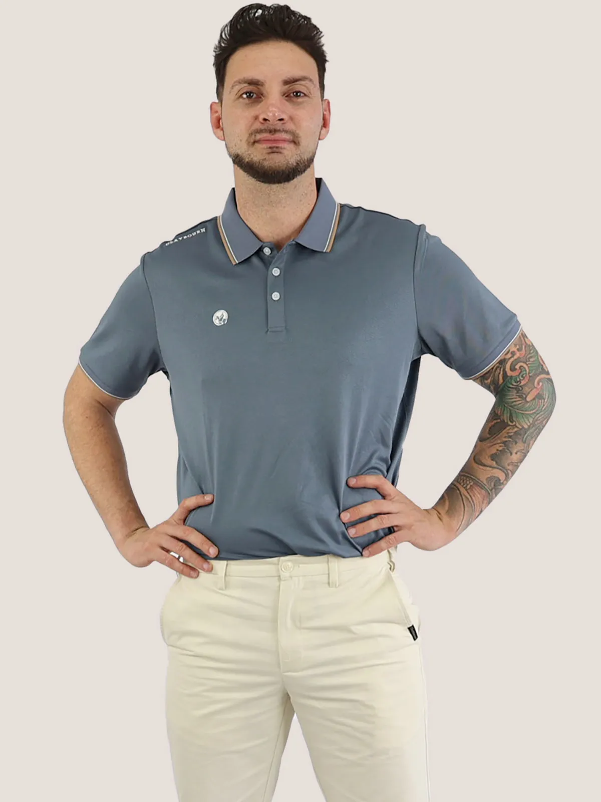 Men's Contrast Polo