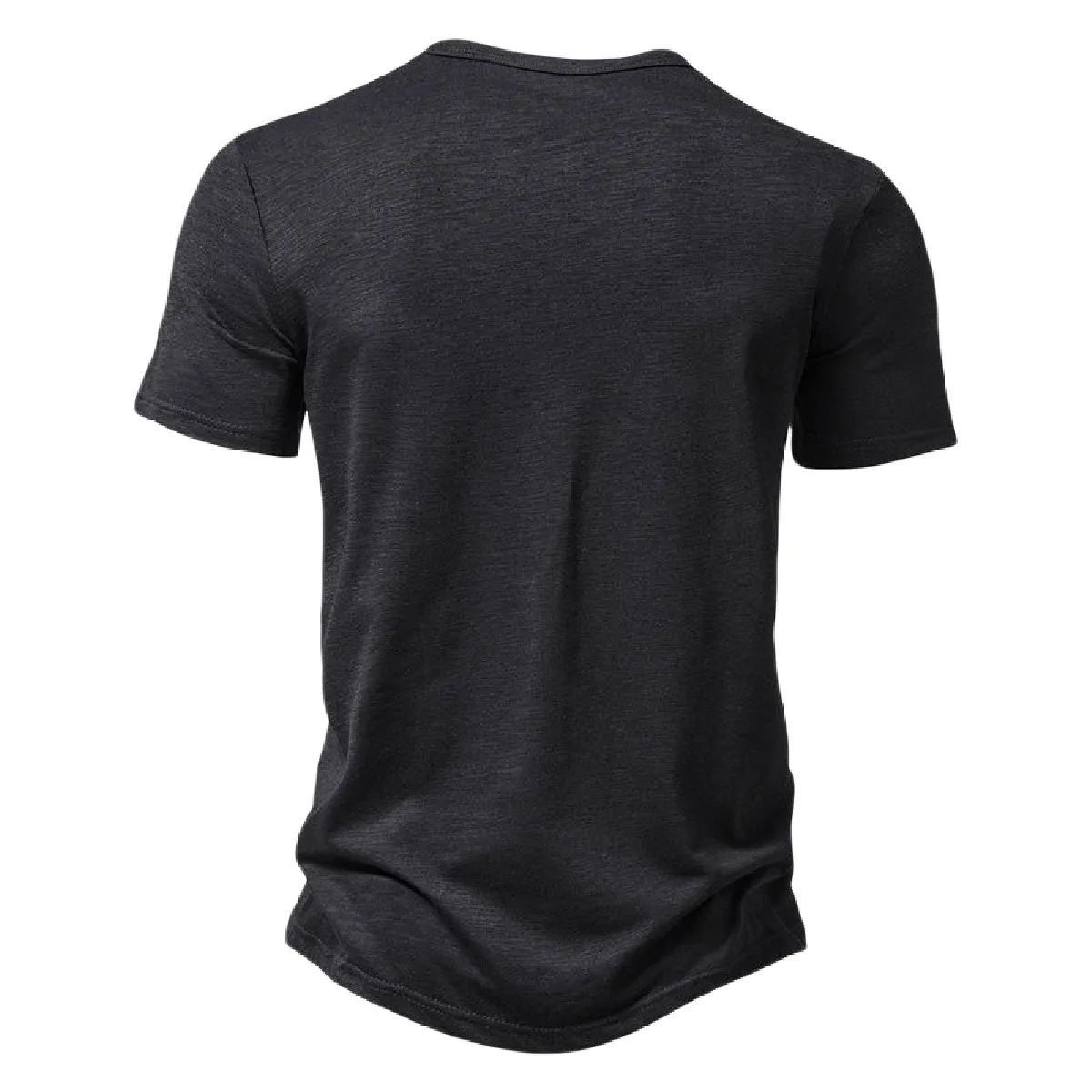 Men's Henley Shirts Short Sleeve Button Cotton Casual Basic Tee Summer Solid T Shirts