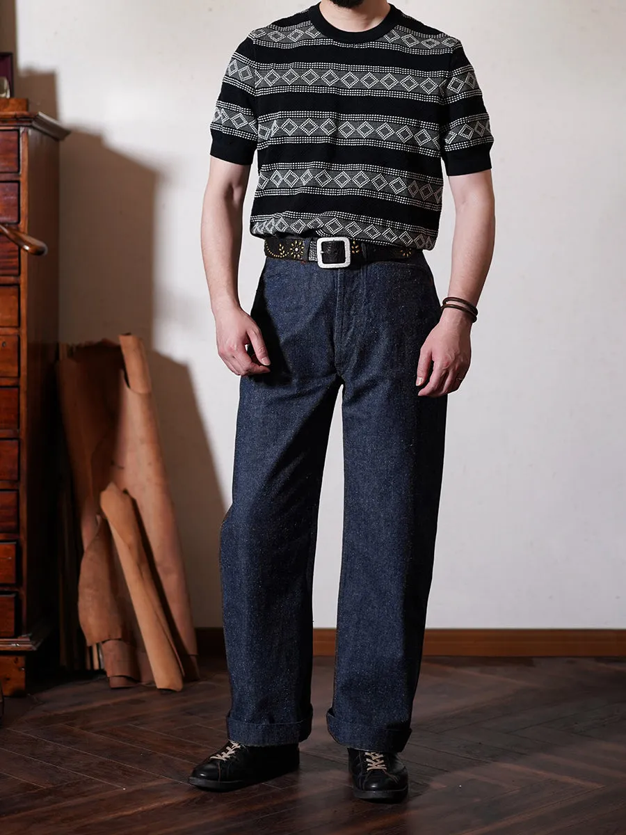 Men's Knit Jacquard T-shirt