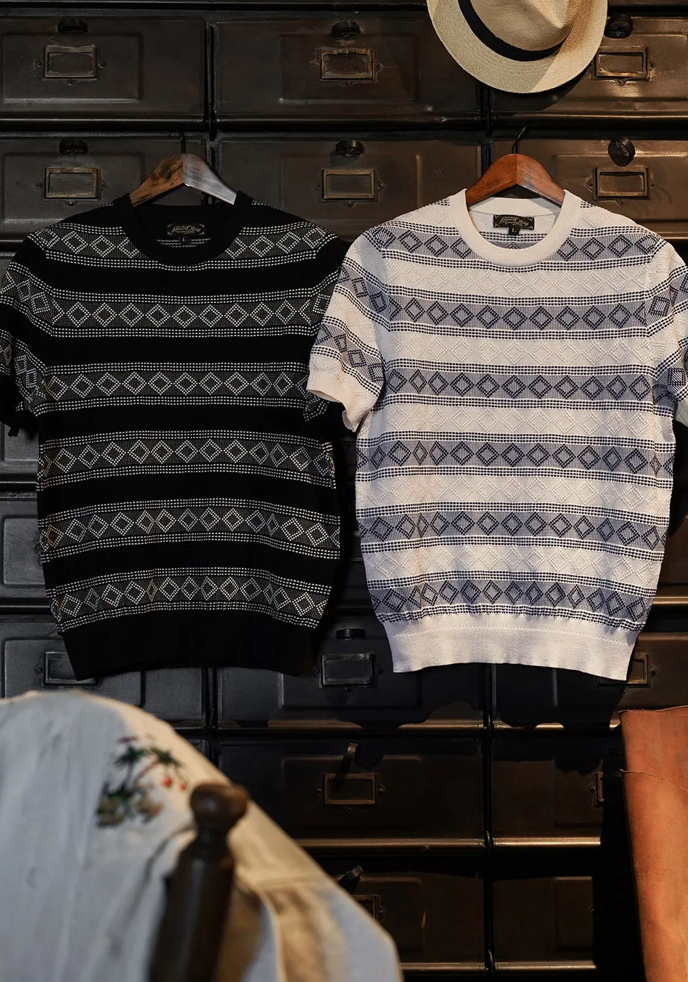 Men's Knit Jacquard T-shirt