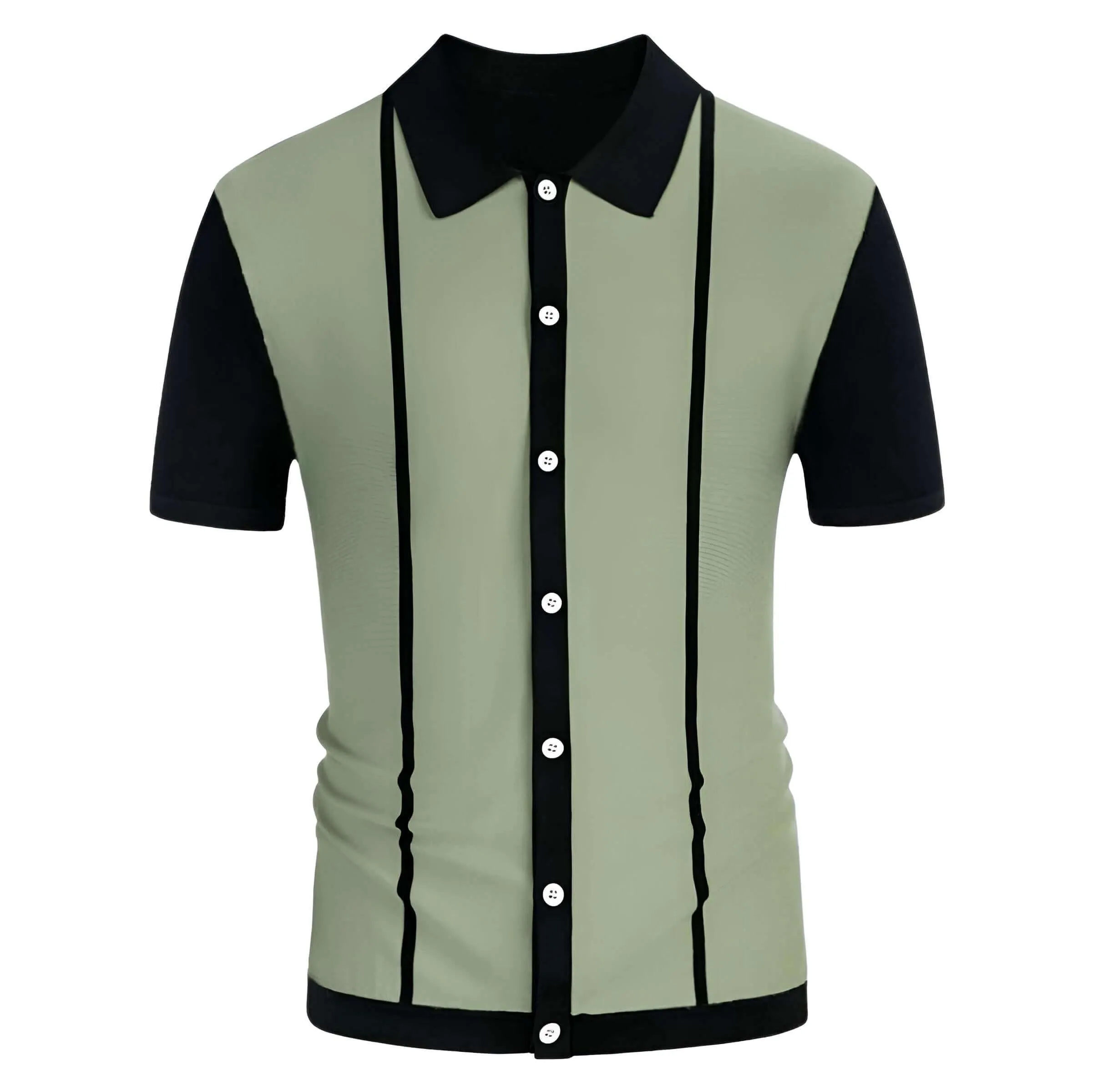 Men's Striped Polo Shirt