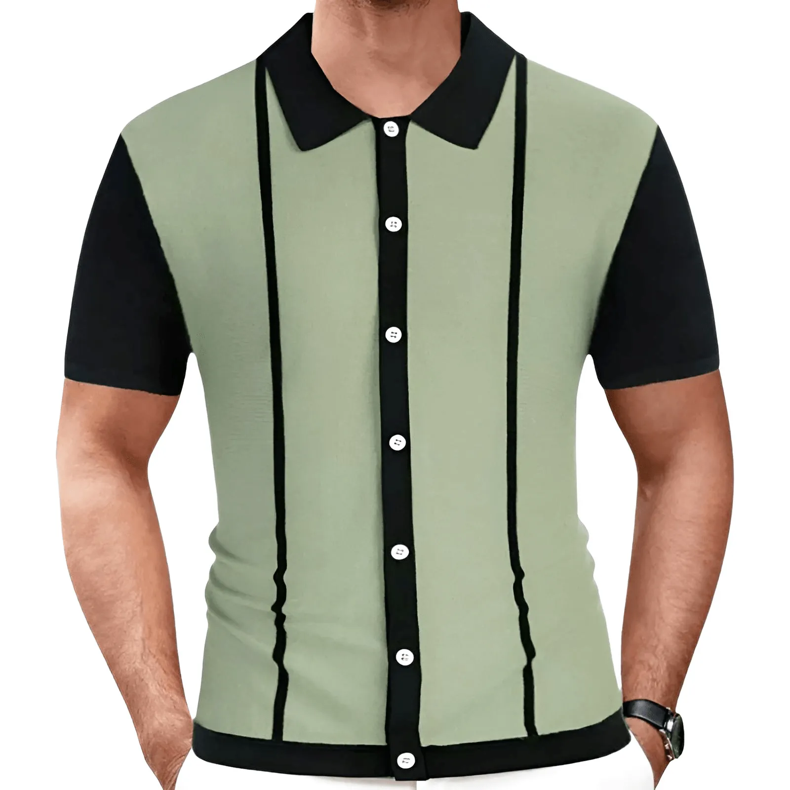 Men's Striped Polo Shirt