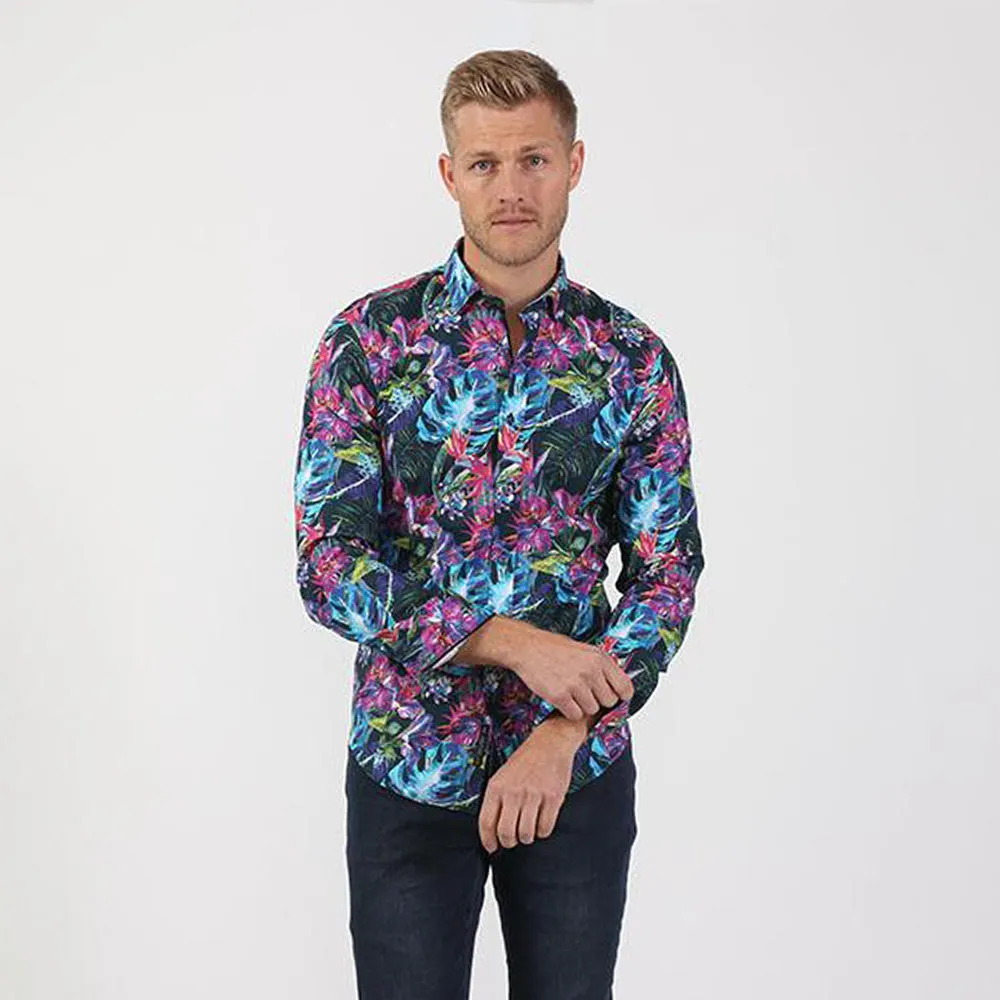 Miami Floral Button Down Shirt