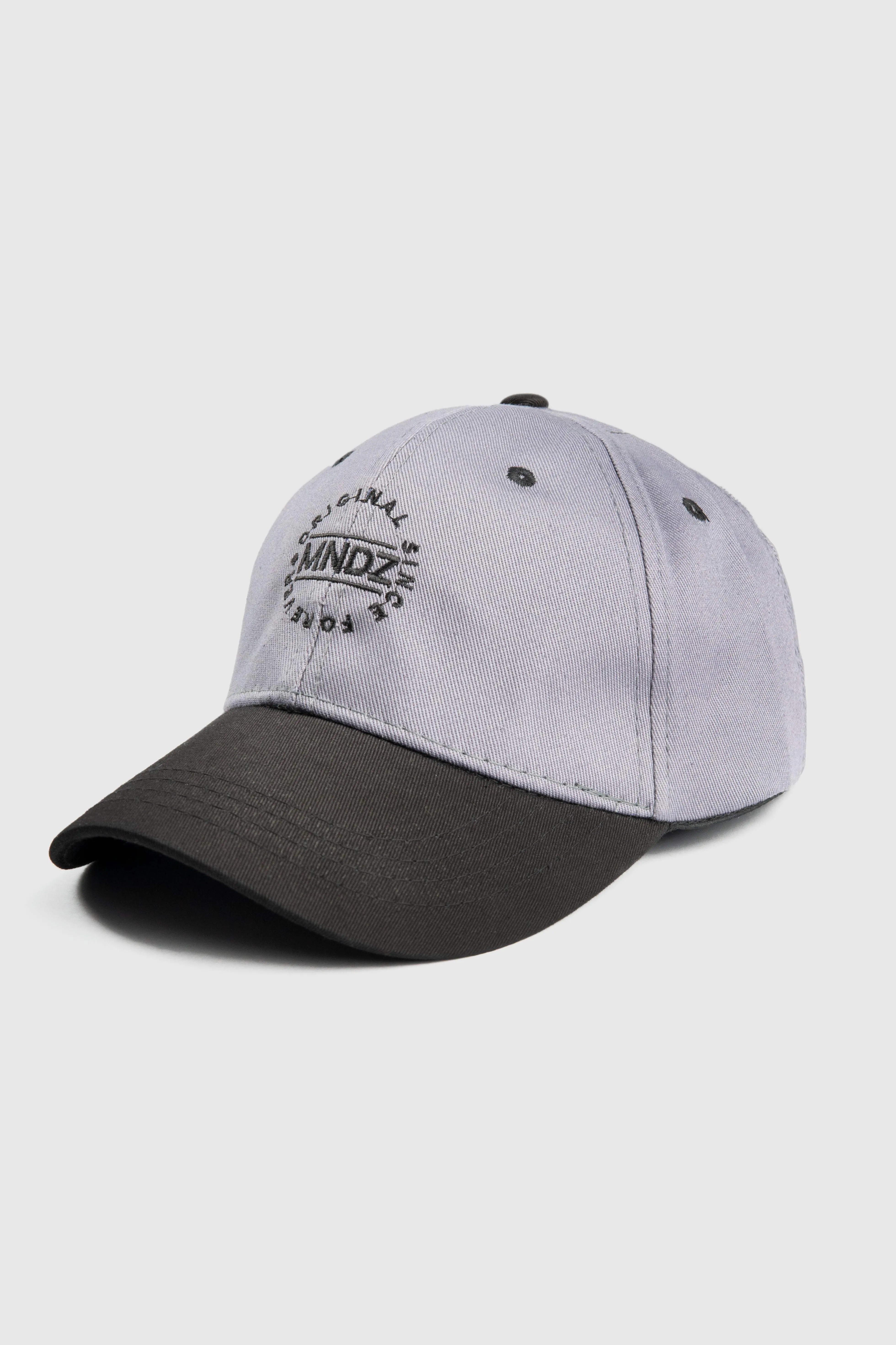 MNDZ Original Embroidered Cap - Grey & Black