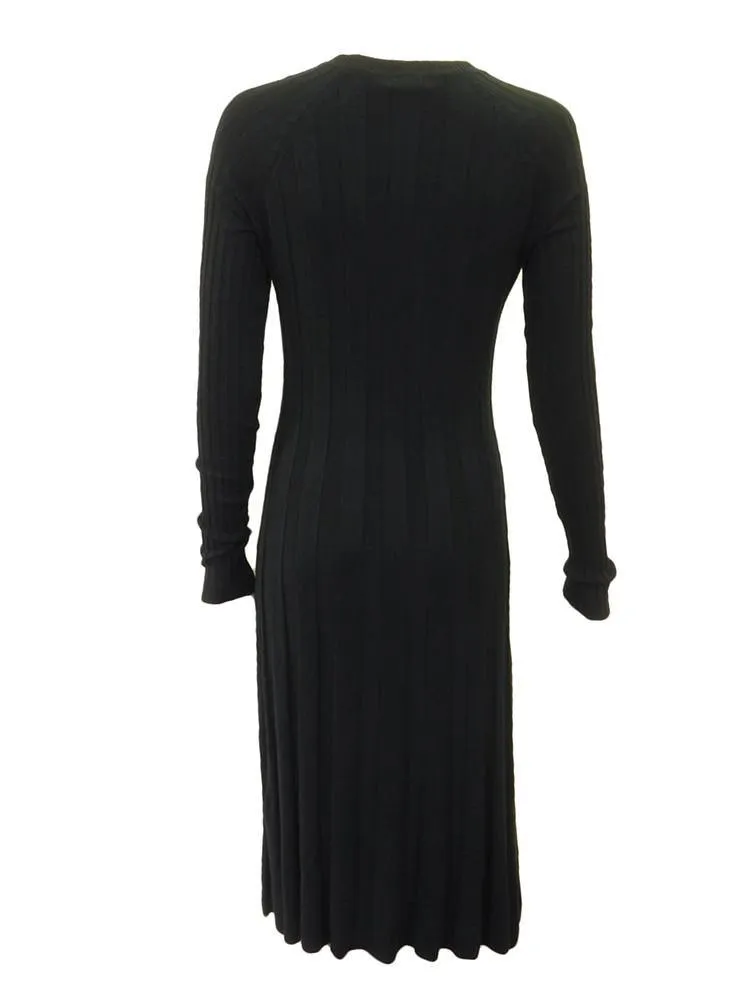 Modest People Ribbed Sweater Dress